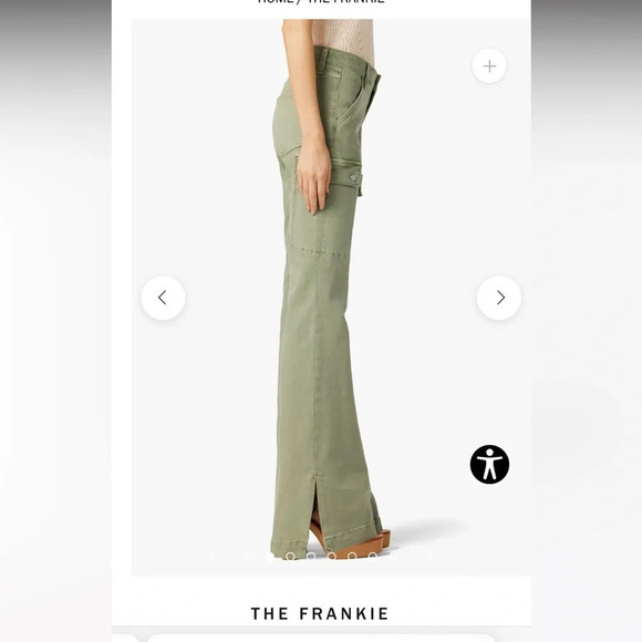 Joe’s The Frankie Cargo Bootcut Jeans Size 30 color uniform Retails $228 - Picture 3 of 16
